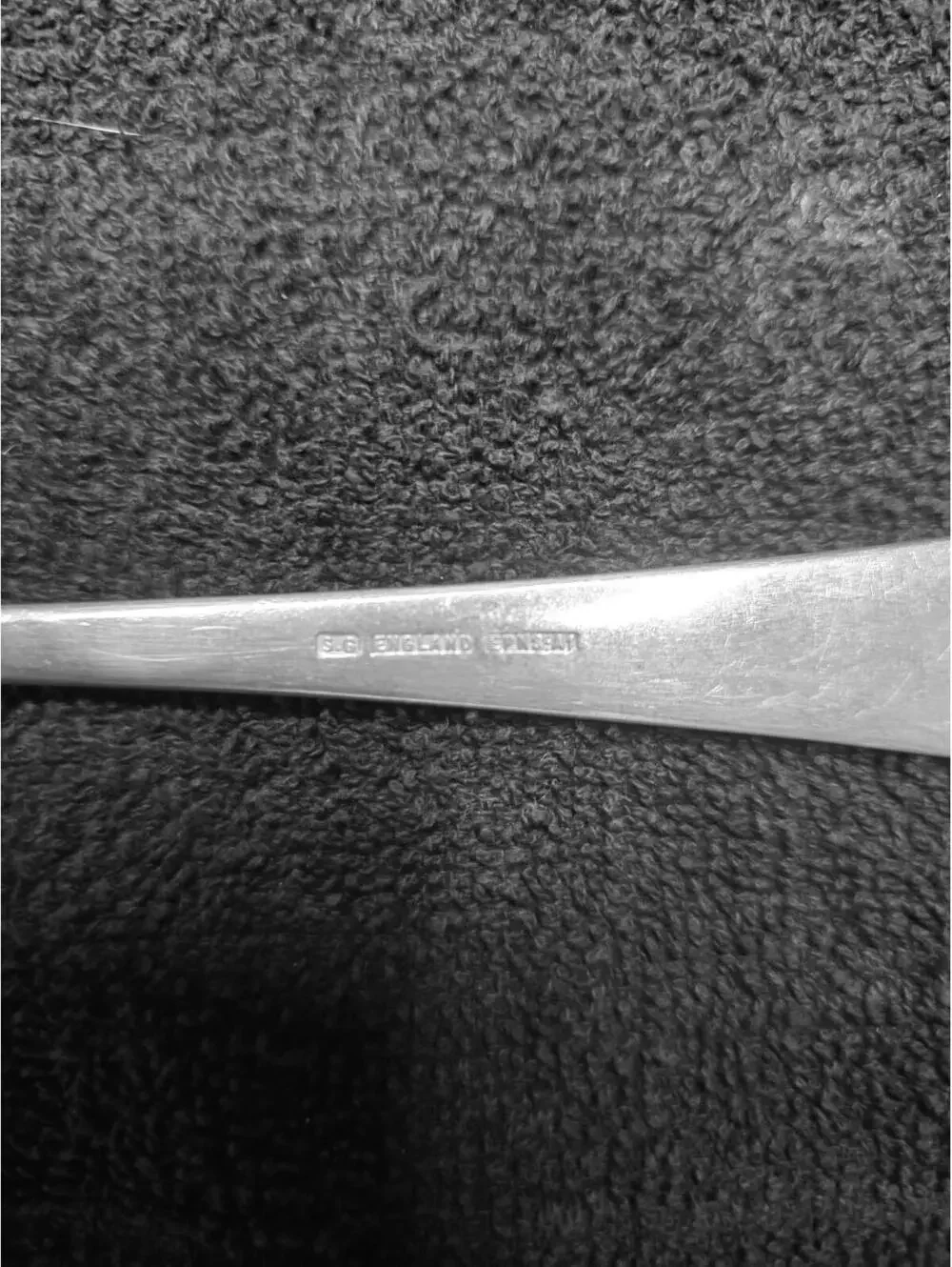 Vintage S.G , England, EPNS A1, Silverplate Slotted Spoon 8 1/4